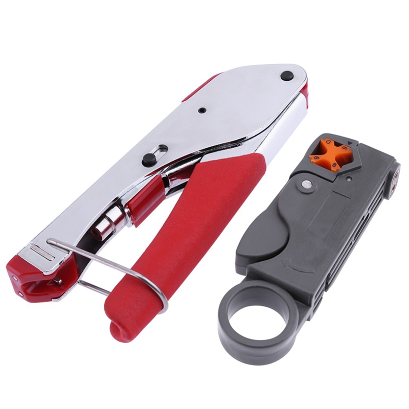 New Multi Compression Coaxial Cable Crimping Tool F Rg6 Rg58 Rg59 Connectors Coax Crimper Coaxial Cable Stripper