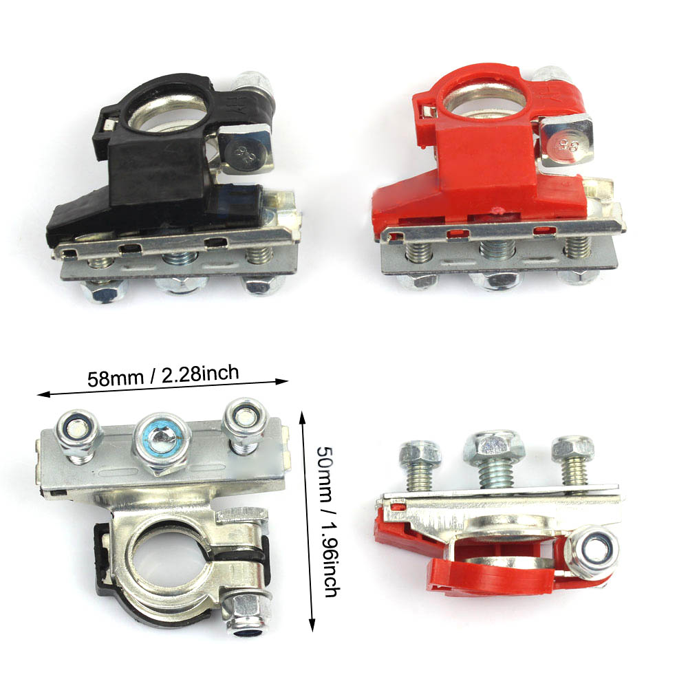 2Pcs 12V Car Battery Terminal Connector Battery Quick Release Battery Clamps