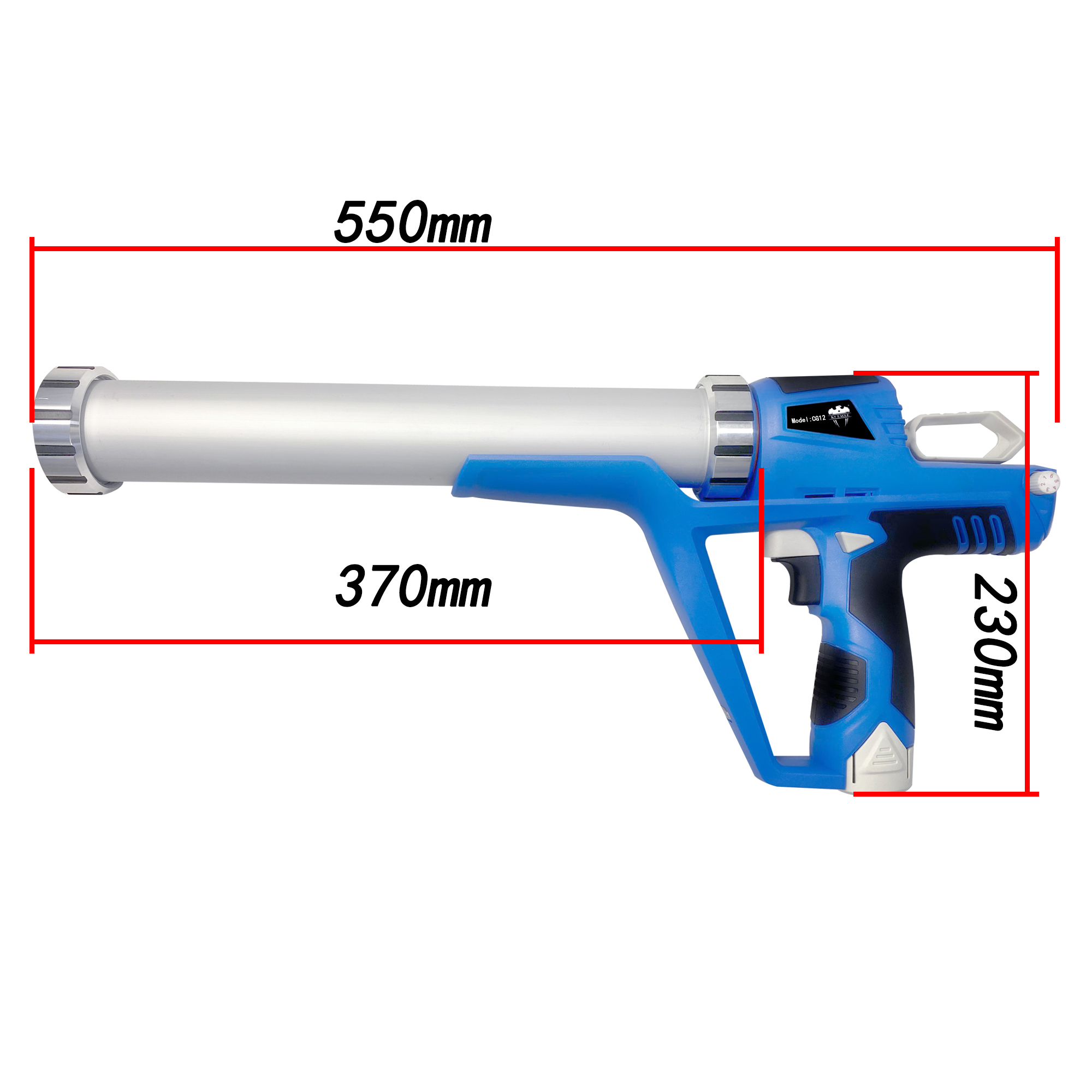 Electric Cordless Caulking Guns With 1.5AH 2 Li-Batteries 12V DIY Electric CorHandheld Glass Hard Rubber Sealant Guns Tool