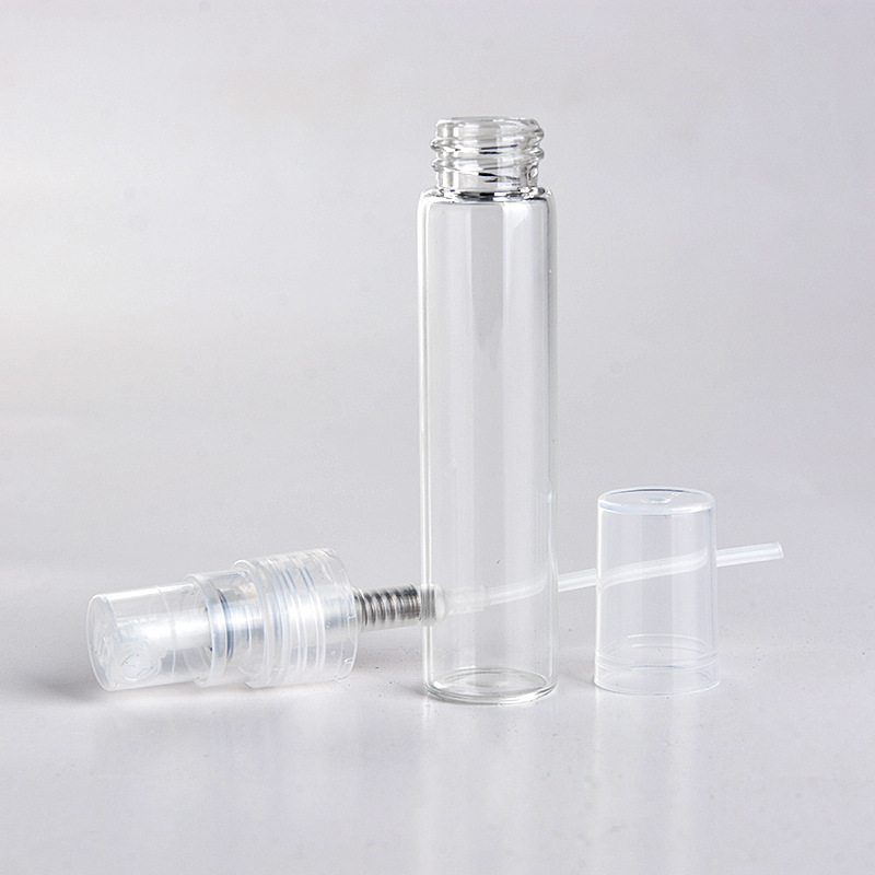 Portable 10PCS 5ml Mini Glass Empty Bottle Perfume Sprayer Clear Glass Container Travel Bottle Container Atomizer NEW