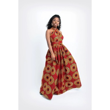 Printing Summer Style 2020 Long African Dress Women Traditional African Clothing Maxi Dresses Elegant Multiple Wear long dress