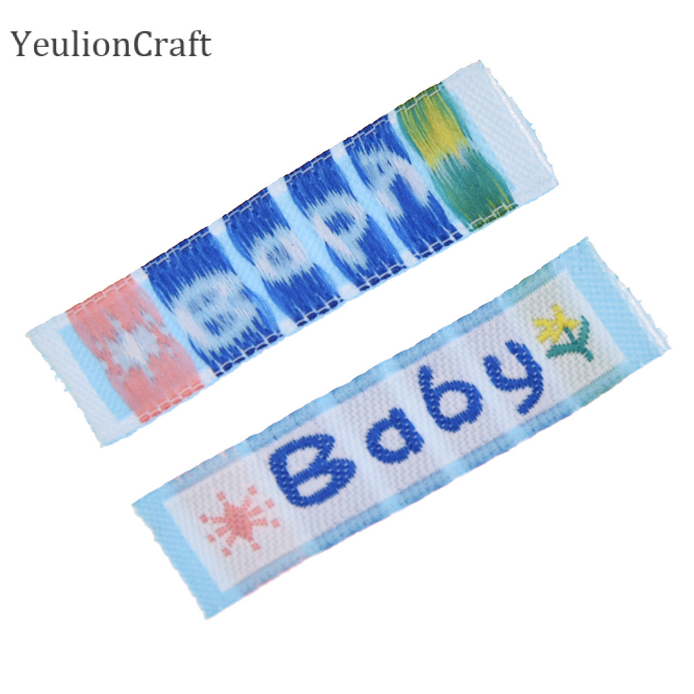 Chzimade 100Pcs/lot Baby Washable Cloth Labels Polyester Garment Labels Tags Diy Sewing Materials