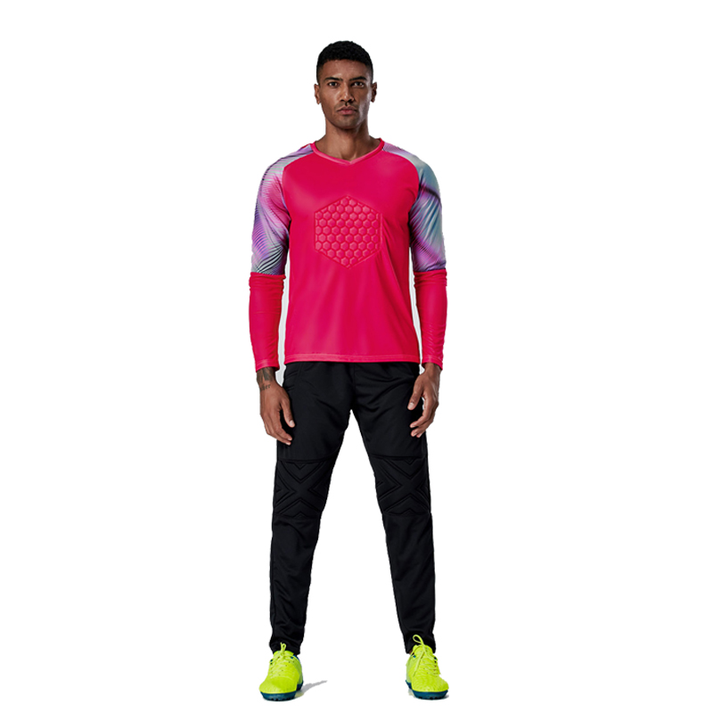 Raibaallu 2019 new soccer jersey goalkeeper shirts long sleeve pants football wear goalkeeper training uniform suit kit clothing