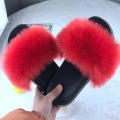 Litthing Home Women's Fur Plush Slippers Faux Furry Slipper Outdoor Slides Cute Ladies Cute Sandals Flat Shoes For Women