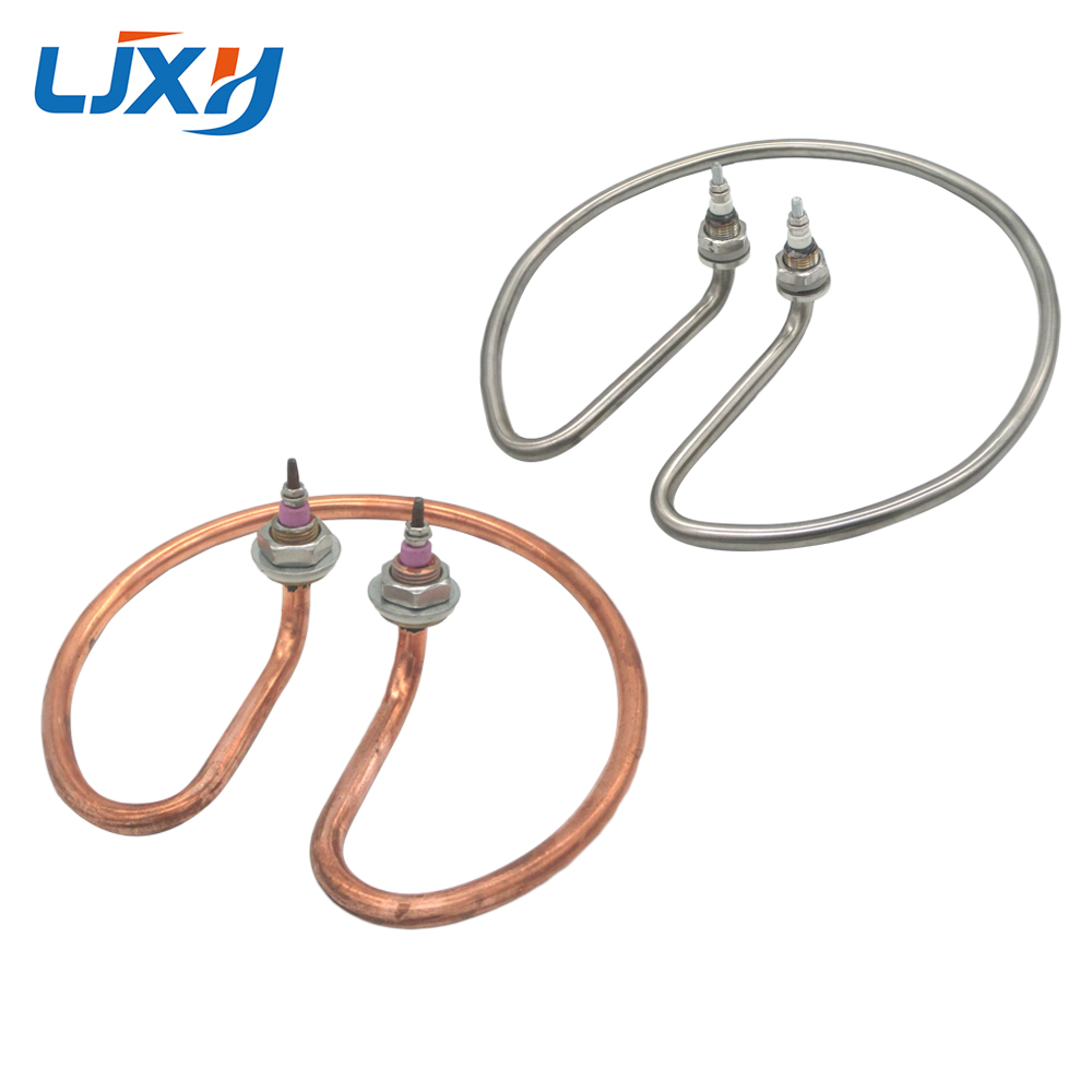 LJXH Standard Type Water Heating Element Electric Tube Heater for Open Bucket 304 Stainless Steel/Copper Pipe 220V 2KW/2.5KW/3KW