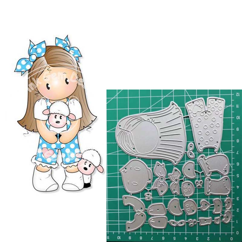 2019 New Girls Metal Cutting Dies and Scrapbooking For Paper Making Christma Card Craft