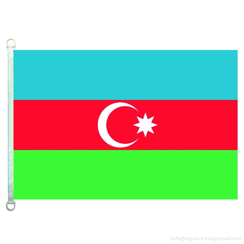 100% polyster 90*150CM Azerbaijan banner Azerbaijan flags