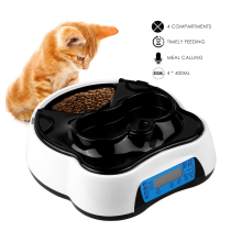 Pet Food Dispenser with Voice Recording and Timer