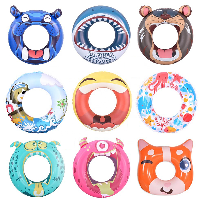 Inflatable Swim Ring Daisy Flower Pool Rings Floats