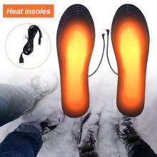 New Heated Shoe Insoles USB Electric Foot Warming Pad Feet Warmer Sock Pad Mat Winter Outdoor Sports Heating Insoles Winter Warm