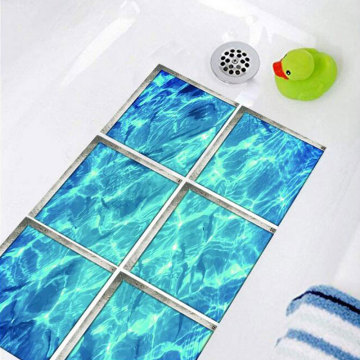 Anti Slip 3D Bathtub Stickers Waterproof Self-adhesive Tub Decals Ocean Bath Mats Bathroom For Kids Bath Mats Bathroom Decor