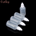 OutTop 50PCS 5ml/10ml/15ml/20ML/30ML/50ML Empty Plastic Squeezable Dropper Bottles Eye Liquid Dropper Refillable Bottles 18mar29