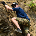 3XL Large Size Mens Outdoor Sport Quick Dry T-shirt Summer Climbing Training Thin Lapel O-neck Military Uniform Tactical T Shirt