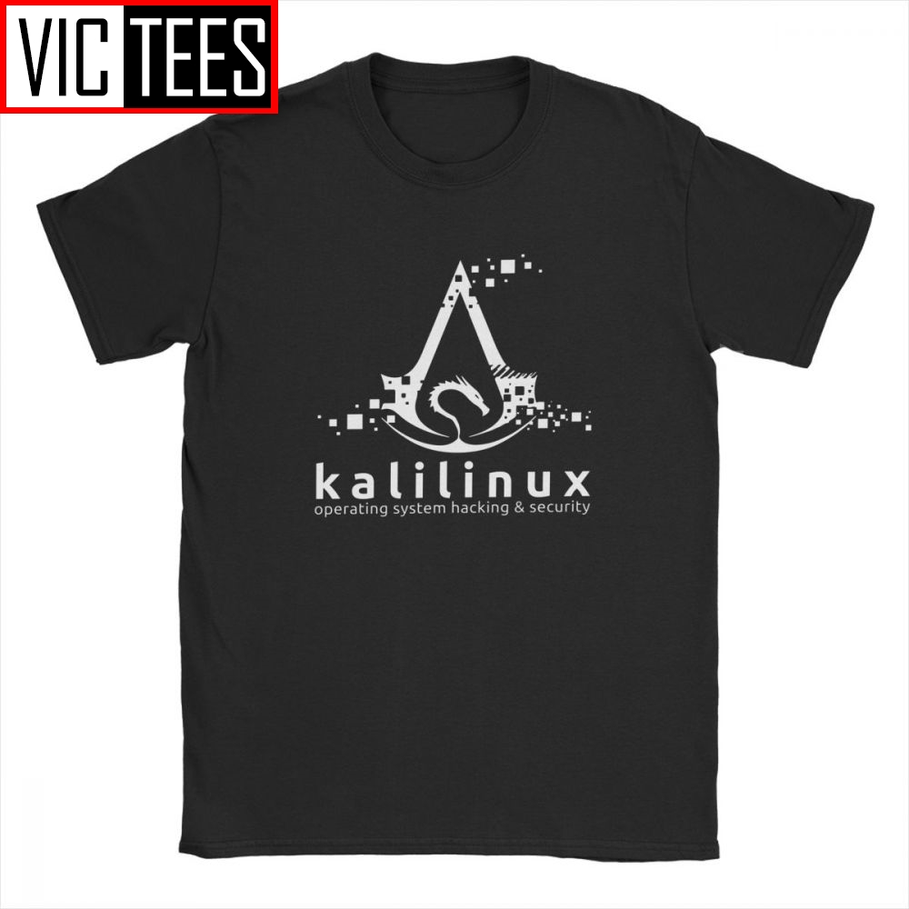 Kali Linux Operating System Hacking And Security T Shirt Men's 100 Percent Cotton T-Shirt Oversized Tee Shirt Cutsom