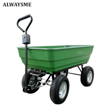 ALWAYSME Multipurpurse Utility Wagon Yard Dump Cart Shopping Trolley Cart Hand Cart Hand Truck For Shopping,Cargo,Pet,Kids,Baby