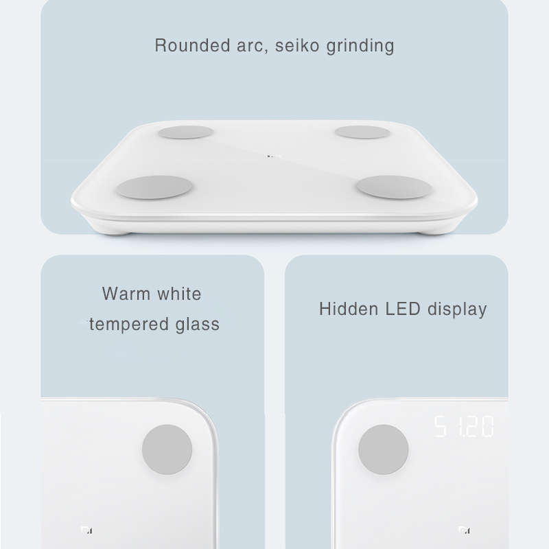 XIAOMI MIJIA Mi Body Composition Scale 2 Smart Digital Electronic Bathroom floor body fat scale Balance Bluetooth APP LED Screen