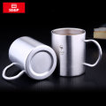 304 Stainless Steel Coffee Mug Double Layer Anti-Scald Cup Drinking/Beer/Water/Tea Anti Fall Metal Travel Tumbler High Quality