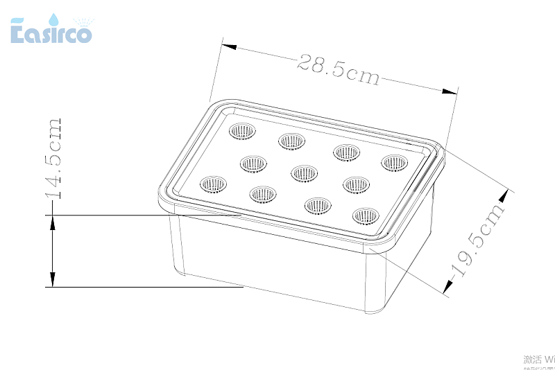 Hydroponics System Garden pots 8 Holes Plant Site Nursery Pot indoor plants pot