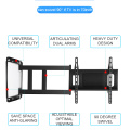 TV Wall Mount Bracket for 32-80Inch TV Full Motion TV Frame Swivel Articulating 4 Long Arms Max VESA 600x400mm 100kg Loading