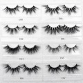 Visofree 25mm lashes 3d mink lashes handmade full strip lashes crisscross dramatic mink eyelashes full volume E80 false eyelash