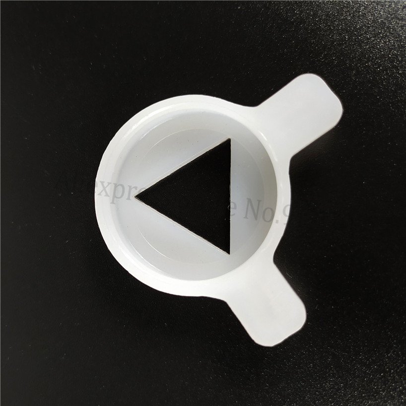 Modeling Lid Spare Part of Soft Ice Cream Machine Plastic Triangular Shaped Moulding Cap Accessory 29mm Inner Diameter