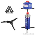 Portable Outdoor Camping Stove Fixed Bracket Oil Bottle Foldable Gas Cylinder Tripod Holder Support