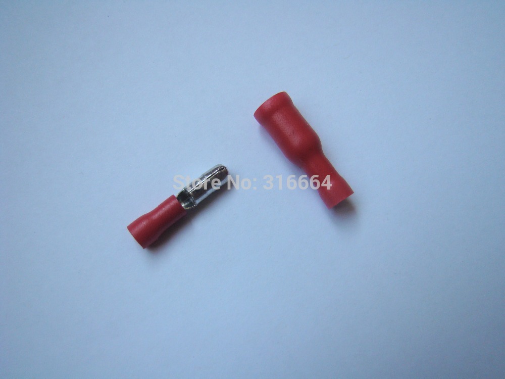 Bullet Connector Insulated Crimp Terminals FRD MPD 1-156 for Electrical & Audio Wiring 100PCS