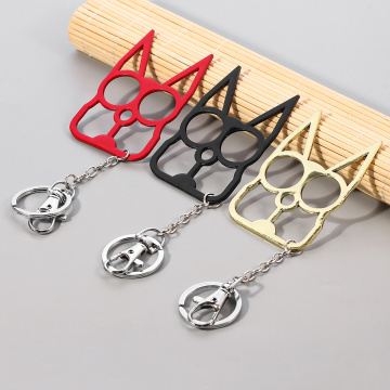 New Cute Cat Keychain for Girls Creative Alloy Fashion Car Key Chain Women Trendy Bag Keyring Jewelry Gift