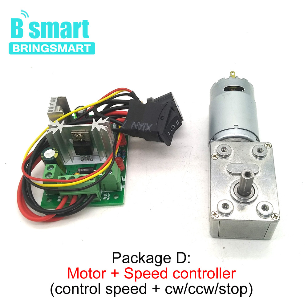 JGY-395 Worm Gear Motor DC 12 Volt Reducer Motor 12V Worm Reduction Gearbox 12v Gear Motor Self-locking Geared Motor