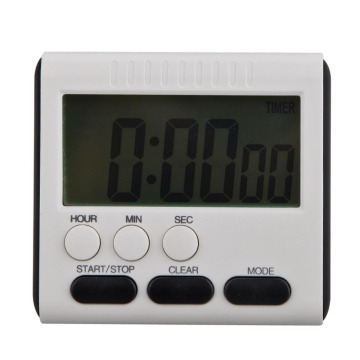 Magnetic Wide LCD Digital Kitchen Timer with Strong Alarm Digital Cooking Time Reminder Count Up Padding Clock for 24 Hours