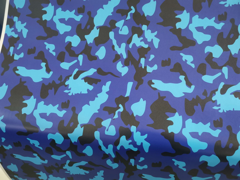 Blue Black Camouflage Car Wrap Film Camo Vinyl Foil with Air Release Technology DIY Styling Vehicle Car Wrapping Sticker