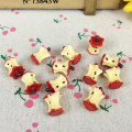 10Pieces Resin Artificial Fake Miniature Food Red Apple Core Kawaii DIY Embellishment Accessories Scrapbooking Craft:12*16mm