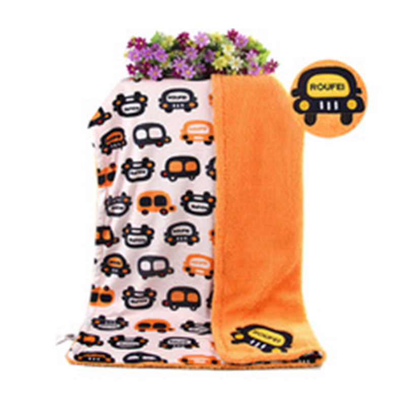 100*75cm Baby Blankets New Thicken Double Layer Coral Fleece Infant Bebe Envelope Wrap Owl Printed Newborn Baby Bedding Blanket