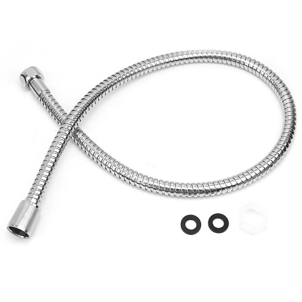 Stainless Steel Bathroom Replacement Anti-twist 1/2" Connection Shower Hose Flexible Pipe Shower Head Bathroom Water Hose 80cm