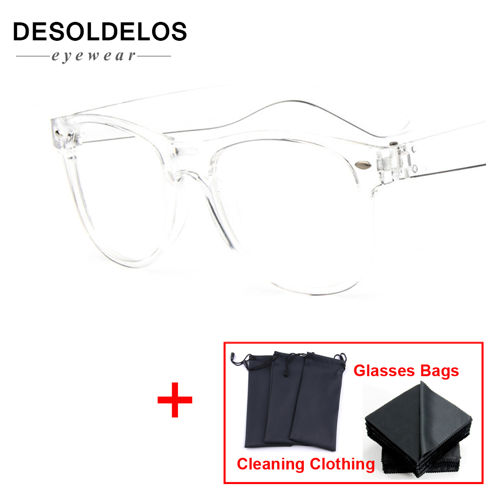 2019 Retro fashion glasses frame men women retro vintage decorative frames with clear lenses round glass frame oculos de grau