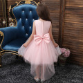 Flower Baby Girls Dress Lace Petal Wedding Party Dresses Formal First Communion Children Party Costumes Kids Baby Clothing