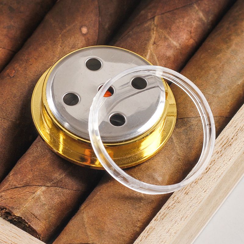 Hygrometer 38mm Moisture Meters Cigar Accessories Tobacco Pointer Hygrometer for Humidor Smoking Humidity Sensitive Gauge