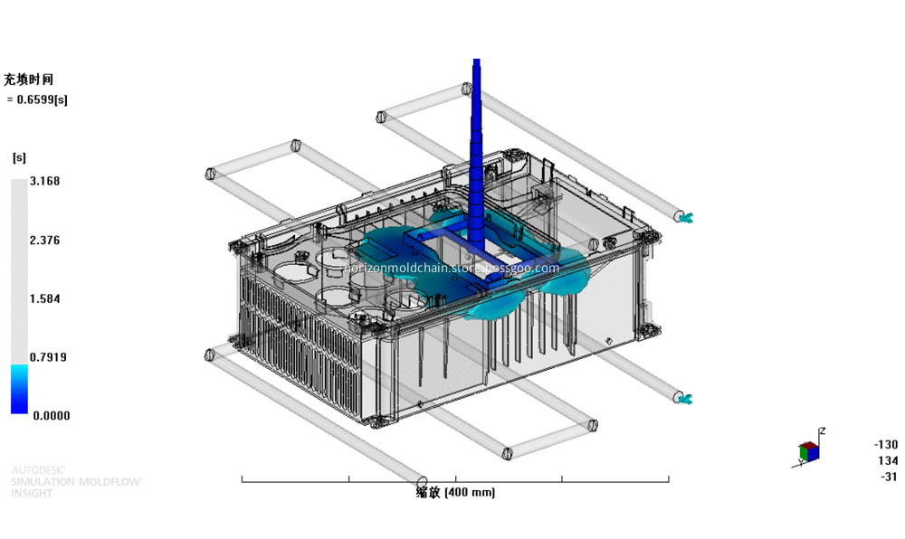 Analysis of the mold flow of household appliance shells2