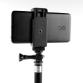 Mobile Phone Clip Holder mount for GoPro Selfie stick monopod For iPhone Xiaom Samsung Huawei OPPO Tripod Adapter Accessories