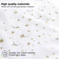 137X274cm Gold Silver Star White Party Disposable Tablecloth Wedding Table Cover Birthday Party Wedding Decorations Supplies 1pc