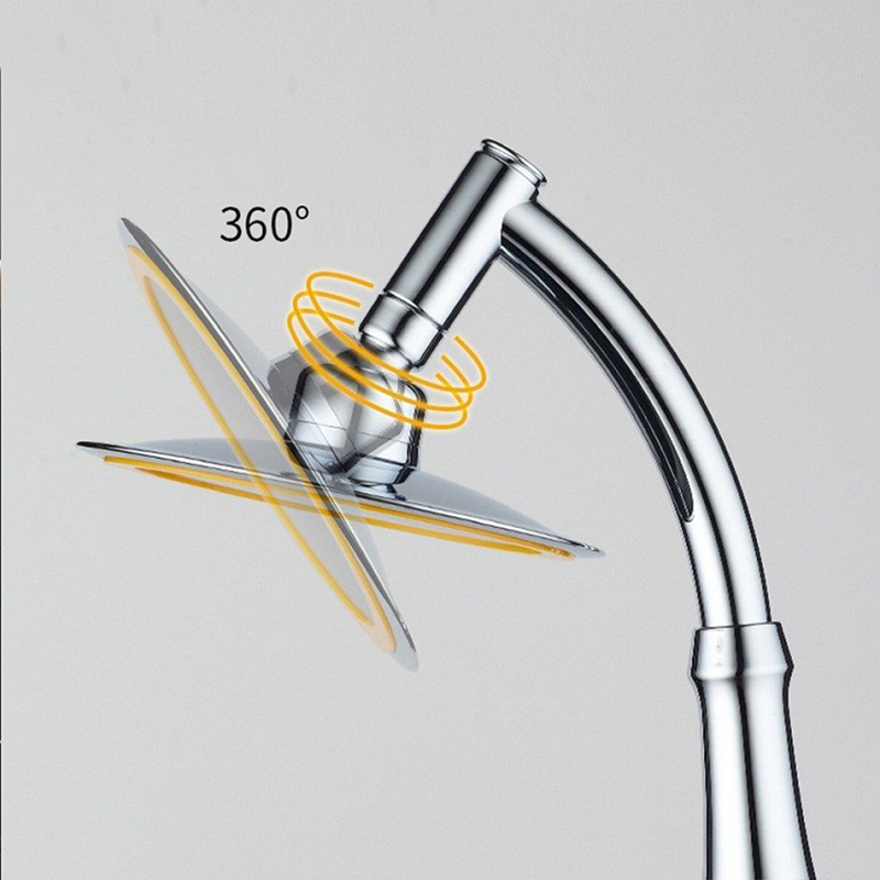 4/6 inch Bathroom Shower Head Round Chrome Ultra-thin Showerheads Rainfall Shower Head Rotate 360 Degrees Hand Held Rain Shower