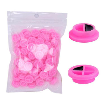 100pcs/bag Glue Gasket Eyelash Glue Holder Pink Drop Glue Delay Cup For Eyelashes Extension Beauty Eyelash Tool