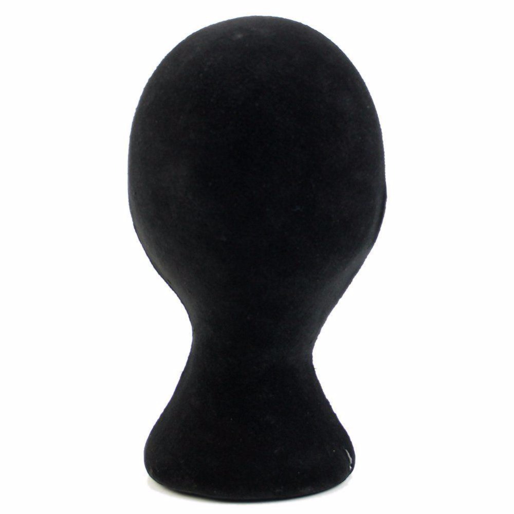 28cm Height Female Foam Mannequin Manikin Head Model Head Mould Wigs Hair Glasses Hat Display Stand Black Drop shipping