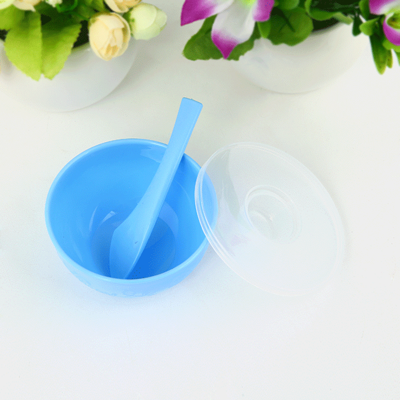 Facial Mask Mixing DIY Plastic Bowl Spoon Tool Set Face Care Make Up Beauty DIY Mask Tool Set Cream Bowl Spatula Brush Set