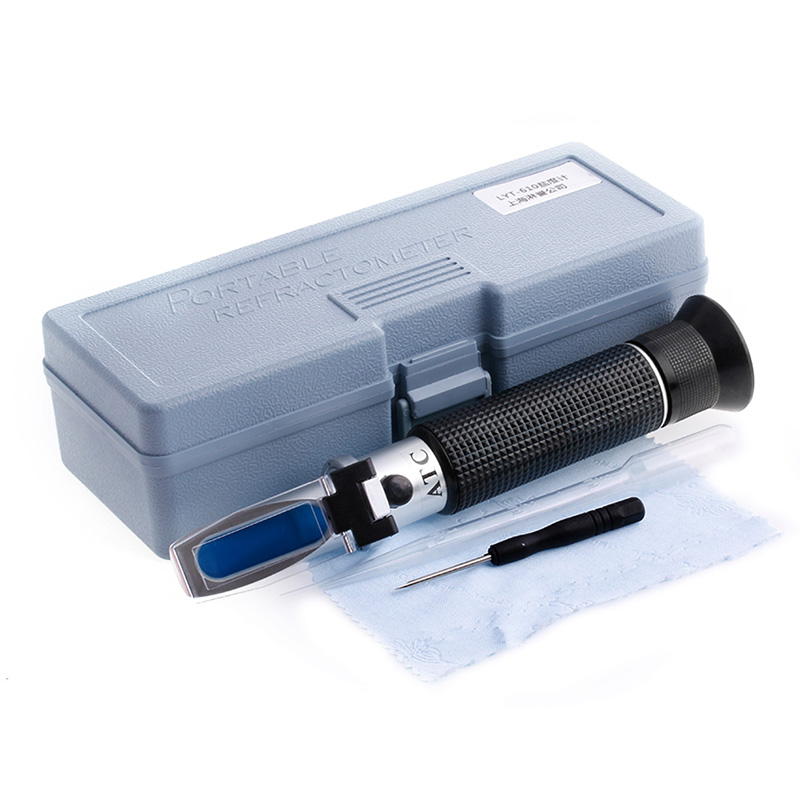 Hot Salinity Salt Refractometer Aluminum for Aquarium and Seawater Monitoring 0%-10% and 1.0 to 1.070 S.G