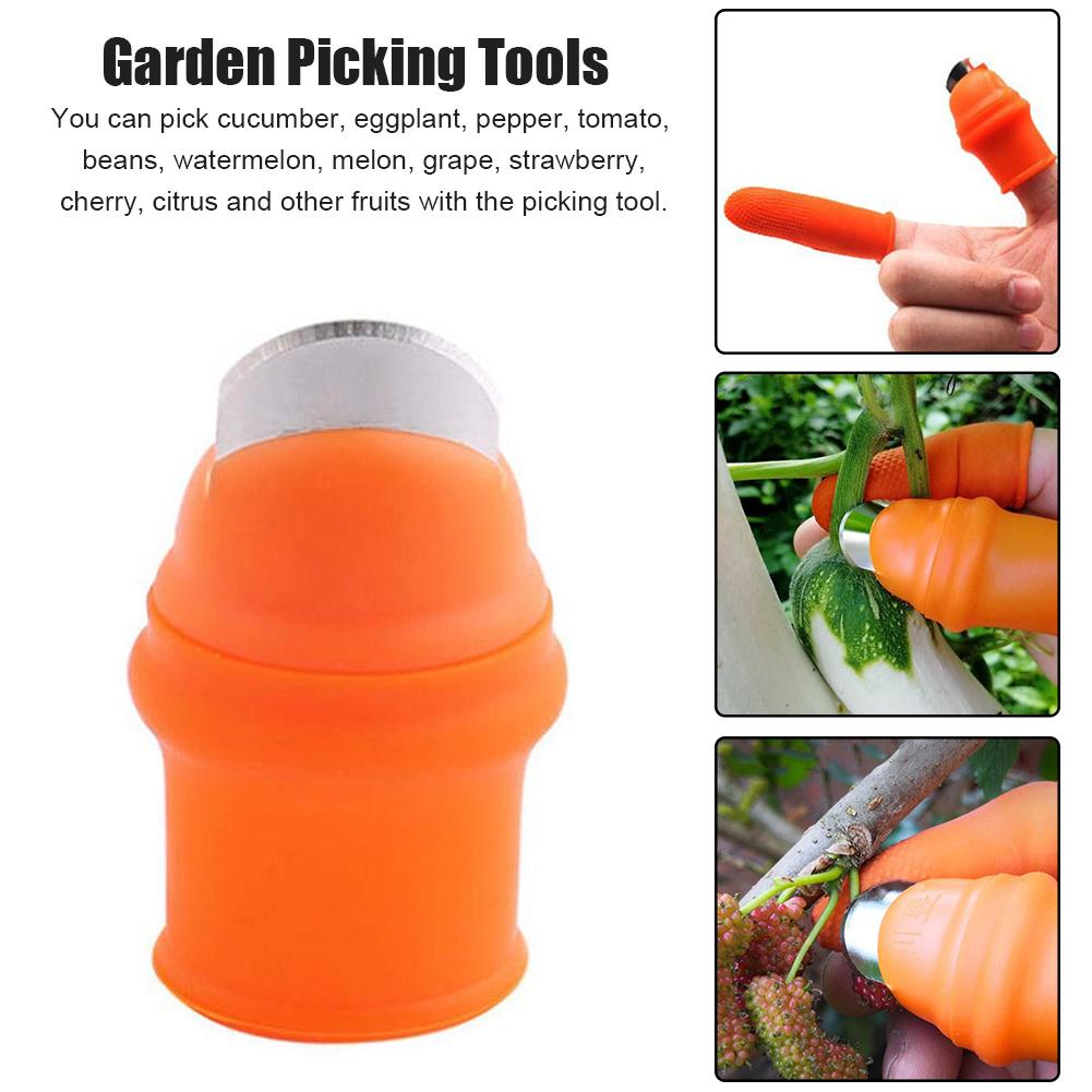 Silicone Thumb Cutter Separator Finger Tools Picking Device For Garden Harvesting Plant Gardening