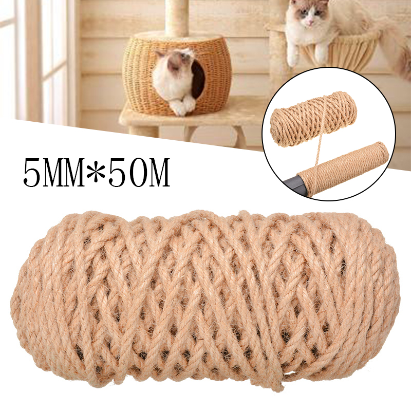 Replacement Sisal Rope For Pet Cat Scratching Post Claw Care Toy Repair Traditional Processing Making Desk Legs Binding Rope