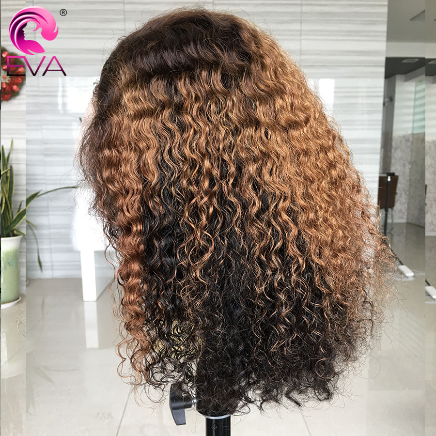 Yonce Wig 150% Omber 13x6 Brazilian Lace Front Human Hair Wigs Curly Lace Fron Wig Pre Plucked Remy Hair Bob Wigs For Women Eva