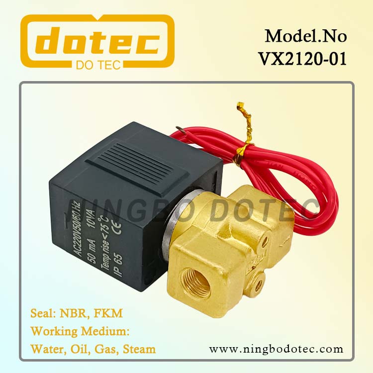 VX2120-01 1/8'' SMC Type 2-Way Brass Solenoid Valve