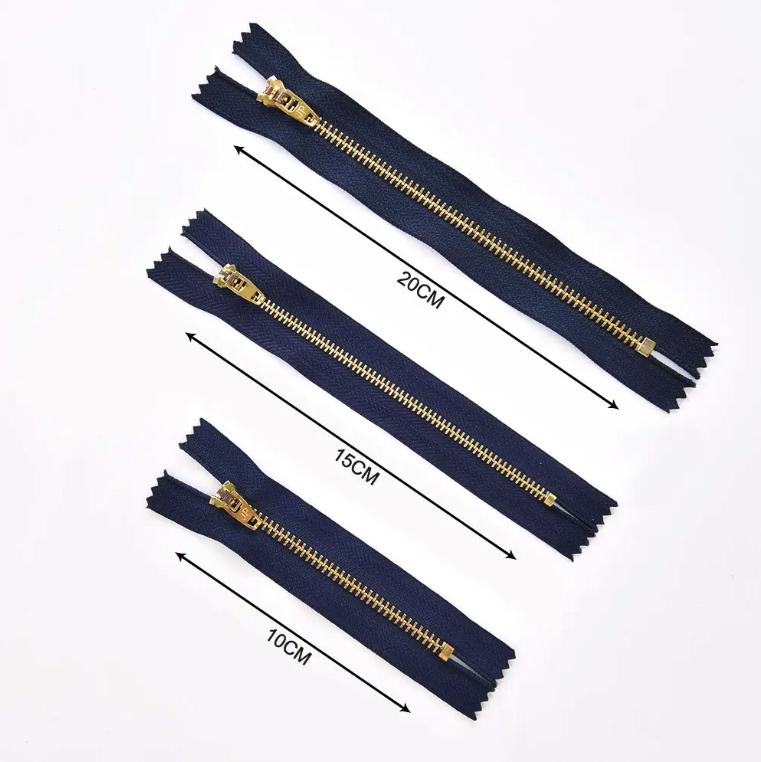 Double lock zipper for jeans